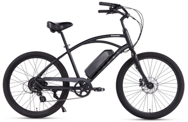 Pedal Seahawk Electric Cruiser Bike Black