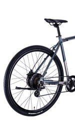 Pedal Clipper Electric Flat Bar Road Bike Grey 54cm