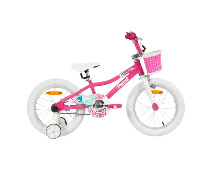 Pedal Hoot Alloy 16 Kids Bike Pink Pedal Bikes