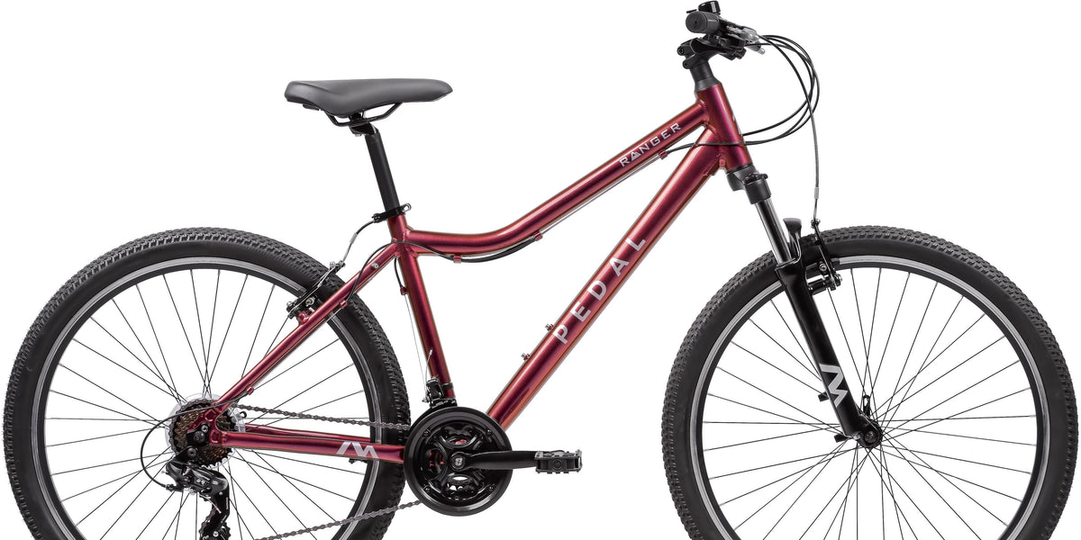 Pedal Ranger 4 Trapeze Mountain Bike Gloss Chilli – Pedal Bikes
