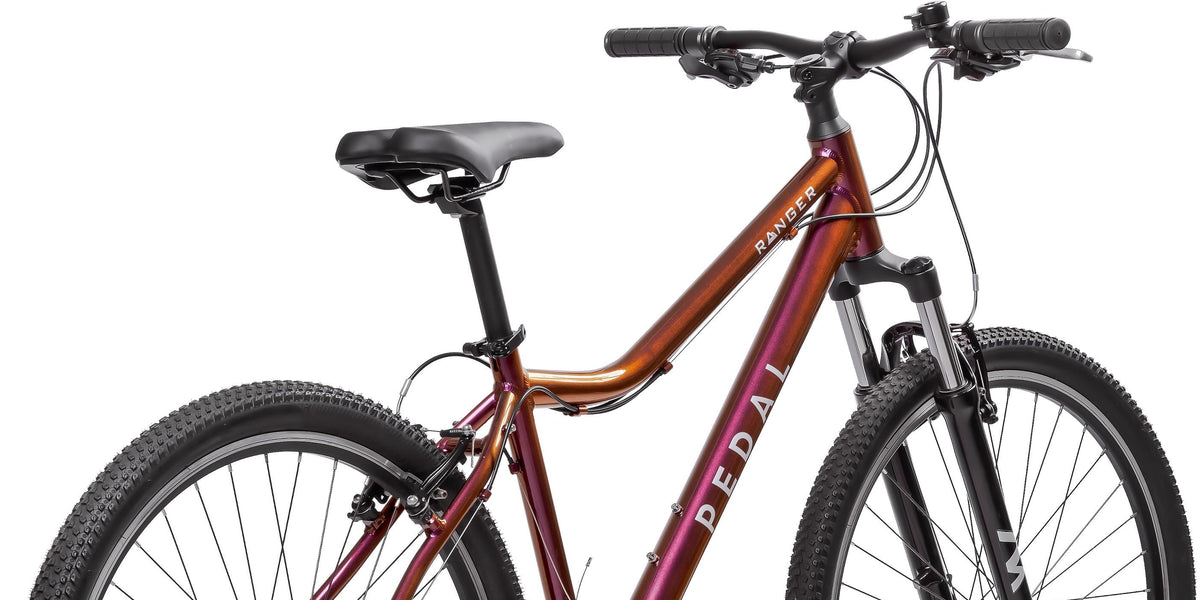 Pedal Ranger 4 Trapeze Mountain Bike Gloss Chilli – Pedal Bikes