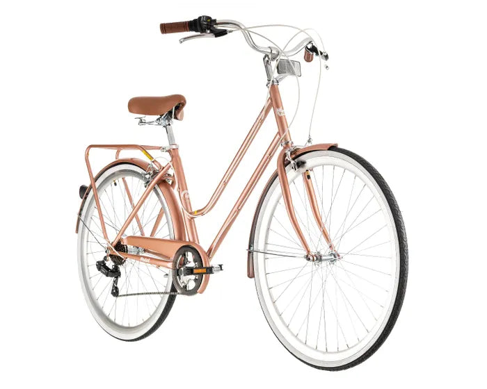 rose gold womens bicycle Pedal Uptown Vintage Cruiser Bike Rose Gold – Pedal Bikes