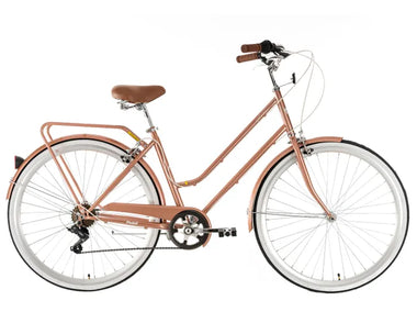 Pedal Uptown Classic Vintage Cruiser Bike Rose Gold