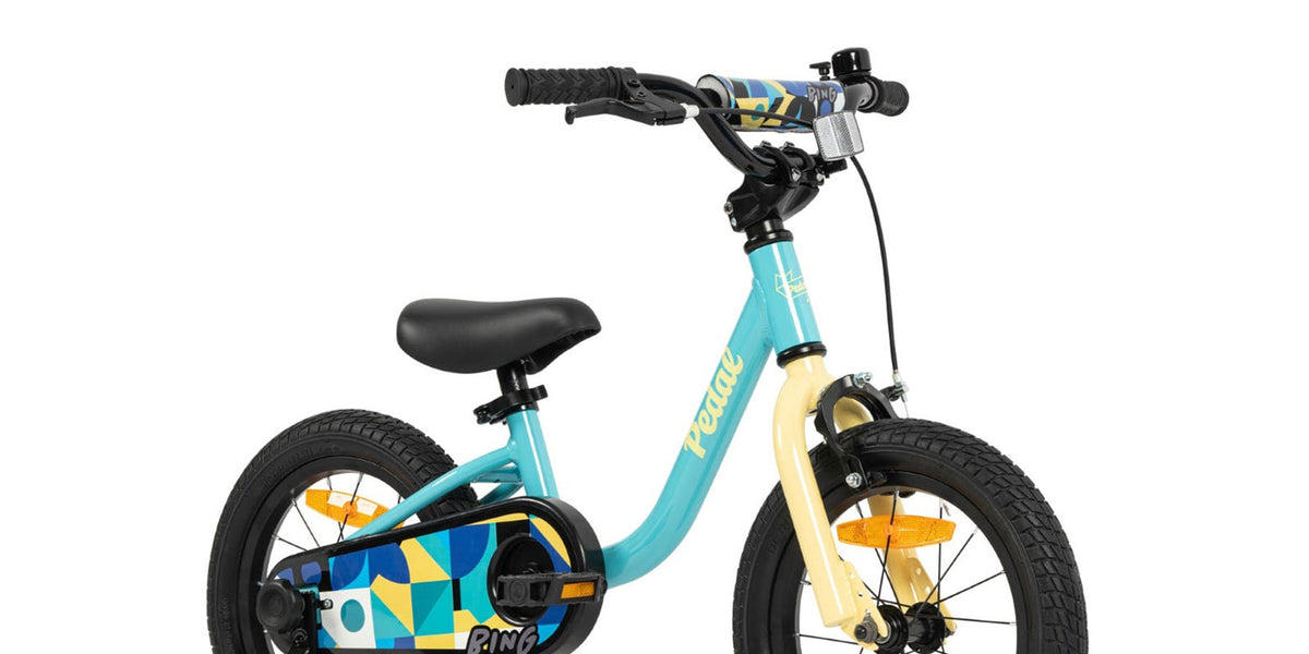 Pedal Bing 14 Kids Bike Blue Yellow Pedal Pedal Bikes