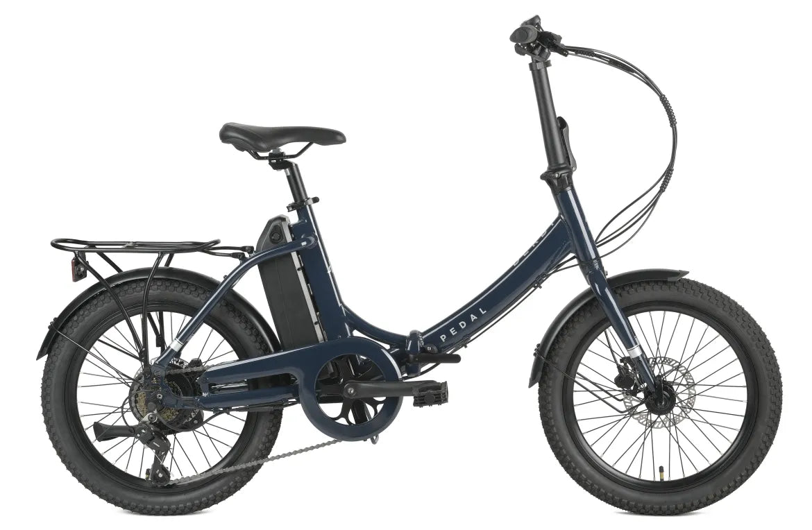 Pedal Derby Electric Folding Bike Dark Navy