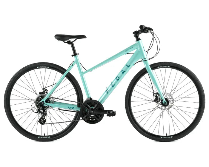 Pedal Flyer Trapeze Hybrid Bike Green – Pedal Bikes