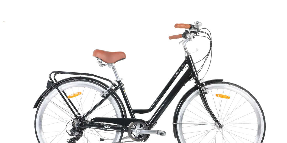 Pedal Uptown SL Electric Cruiser Bike Black Pedal Pedal Bikes