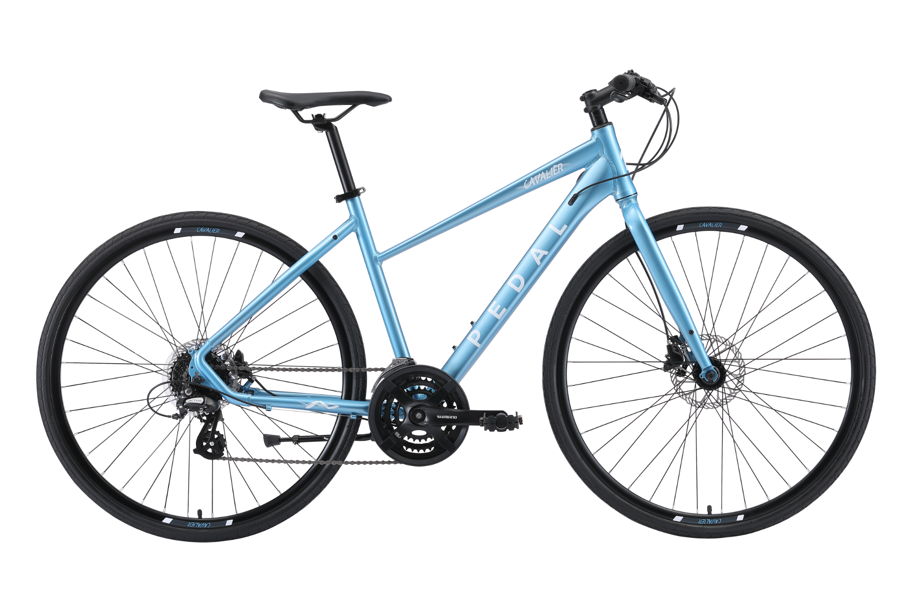 Pedal Cavalier 2 Trapeze HD Flat Bar Road Bike Blue
