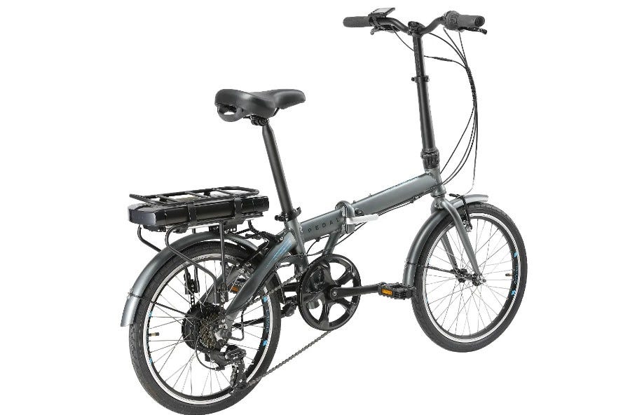 pedal dynamo Pedal Dynamo 2 Electric Folding Bike Charcoal | Pedal