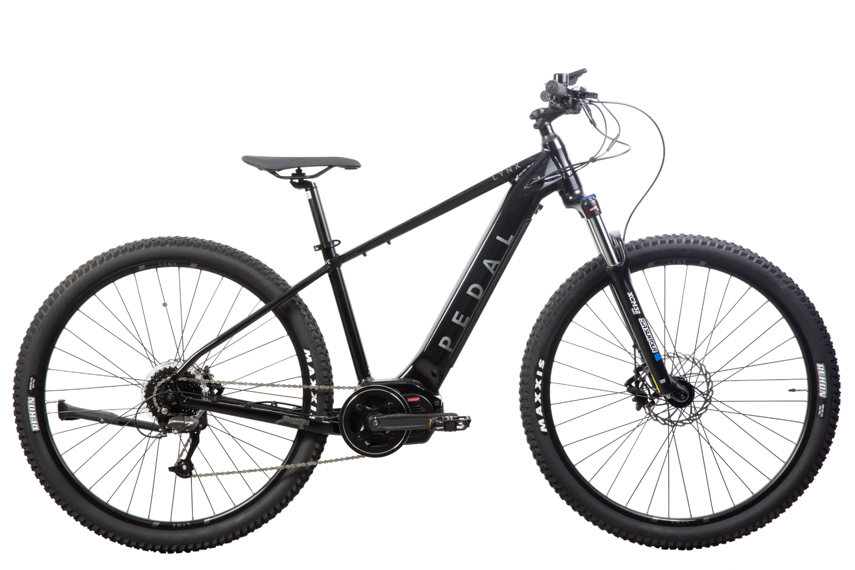 Pedal Lynx 2 Electric Hardtail Mountain Bike Black Pedal Pedal Bikes
